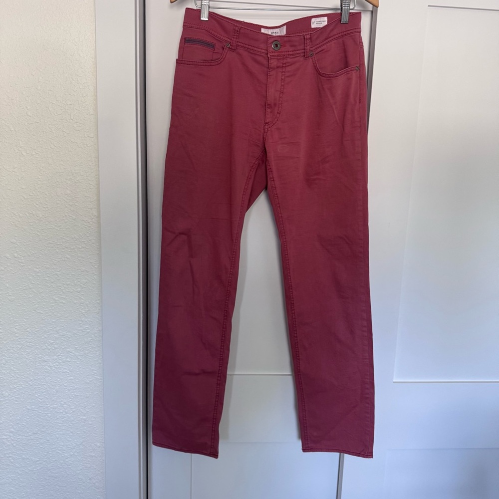 BRAX‎ Cooper Fancy Regular Fit Red Pants